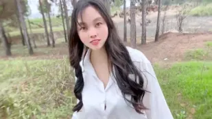 Dìu Đen Tơ Vú Đen Quyến Rũ Học Sinh Cao Trung Leo Núi