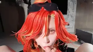 Cosplay Marvika: Em Bạch Hổ Ngực Bự Bị Bắn Đầy Tử Cung