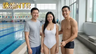 NTR hồ bơi, vợ đĩ hồ bơi hẹn hò huấn luyện viên khỏe AI phim ngắn người lớn, trong nước bú sâu họng, sex thô bạo địt mạnh