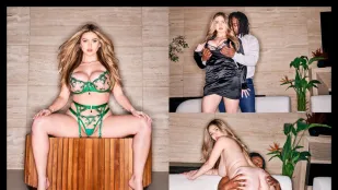 Nữ Blonde Ngực Khủng Mút Cặc Đen Khổng Lồ Của Anh Ấy Angie Fice