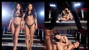 Nữ Thần Xinh Đẹp Với Đàn Ông Da Đen Hoang Dã Ba Người Lulu Chu, Kimmy Kim