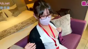 Y Tá Tóc Đen Bị Bắt Gặp Và Bắn Đầy Ngực